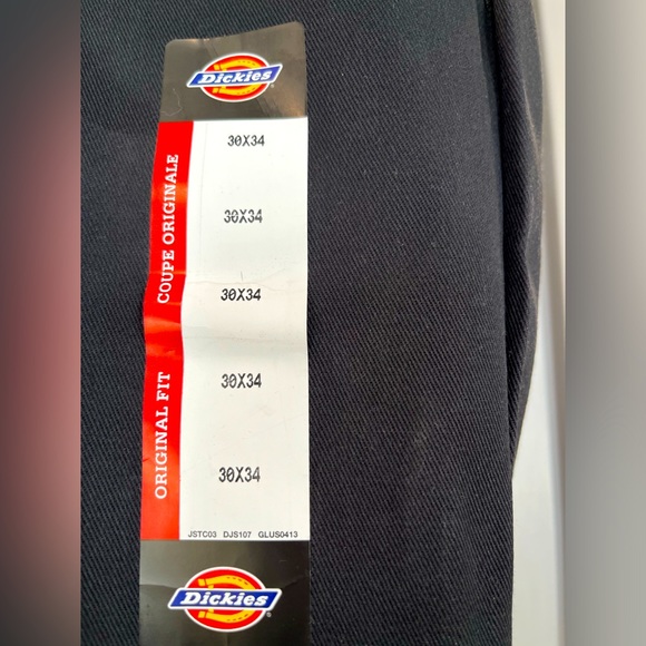 Dickies black men’s work pant new flat front - Picture 2 of 3